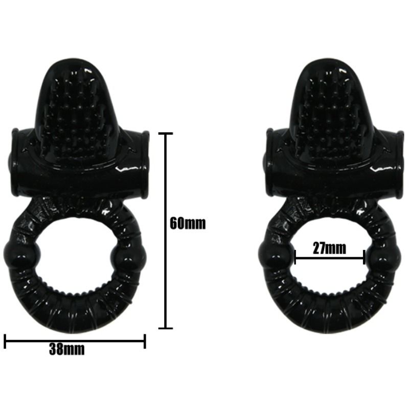 Baile - Anneau Pénien Vibrant Sweet Ring - Noir