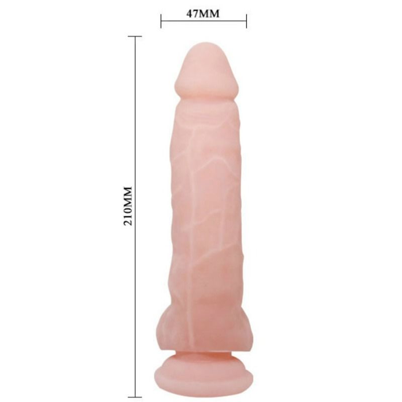 Baile - Gode avec Ventouse Réaliste Naturel - 21,5 cm