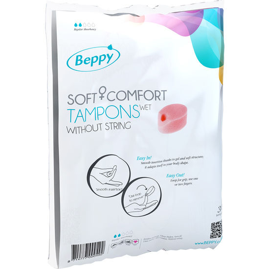 Beppy - Éponges Menstruelles Soft + Comfort WET - Boîte de 30
