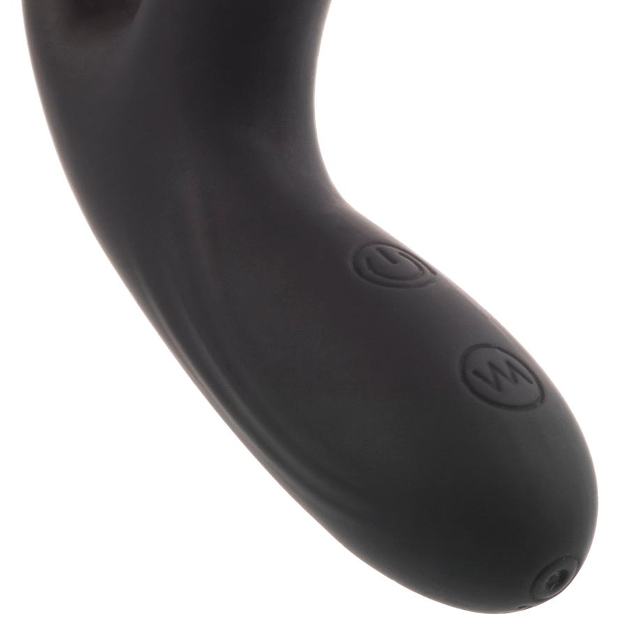 Masseur Anal Vibrant Double Moteur Noir - Addicted Toys
