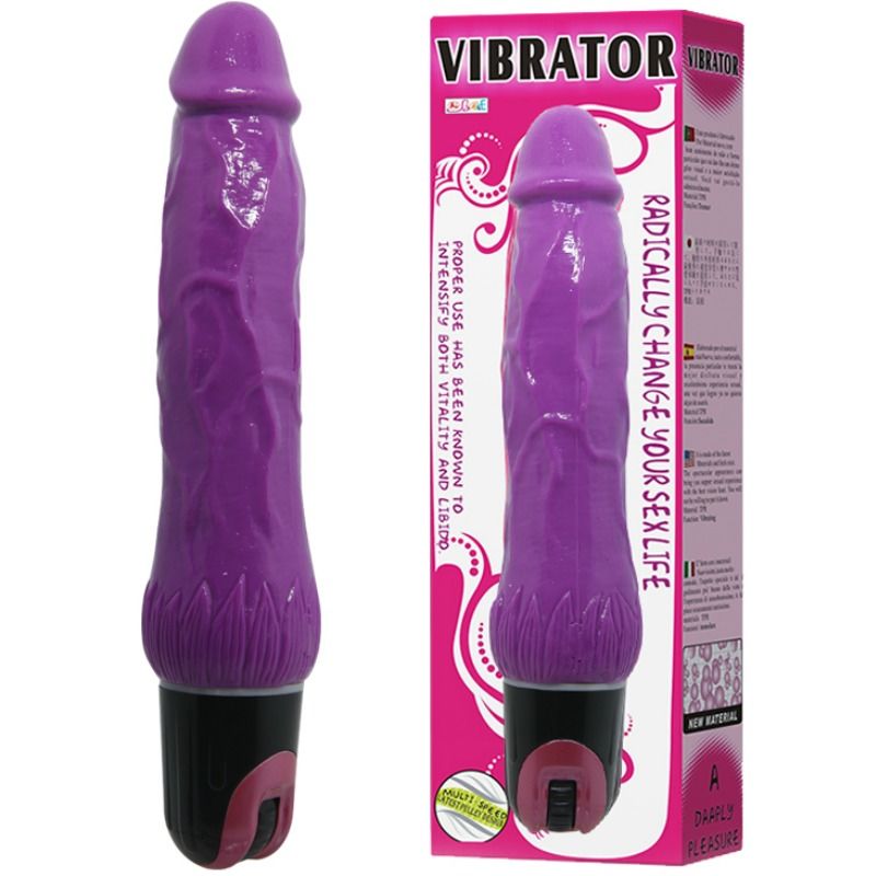 Baile - Gode Vibrant Réaliste ’Vibrator’ Violet - 24 cm
