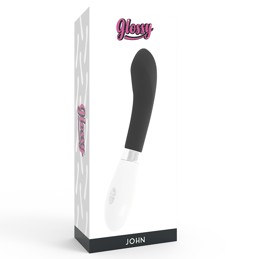 Vibrateur Courbe John Noir - Glossy - GLOSSY