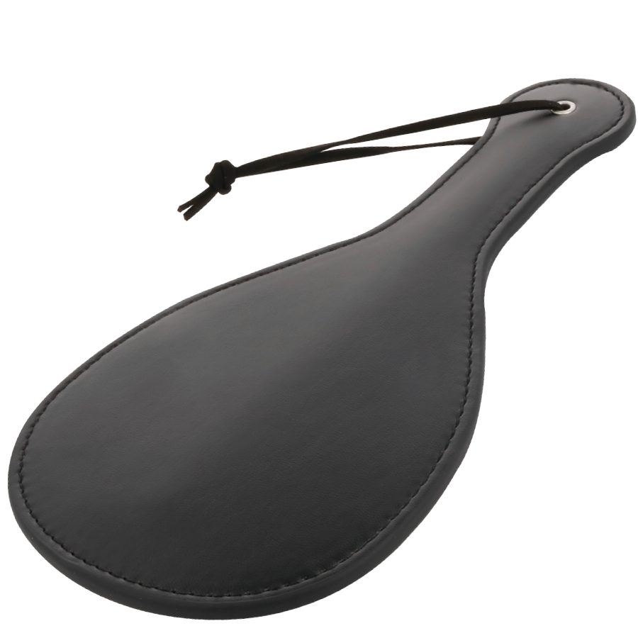 Darkness - Paddle BDSM en forme arrondie Noir