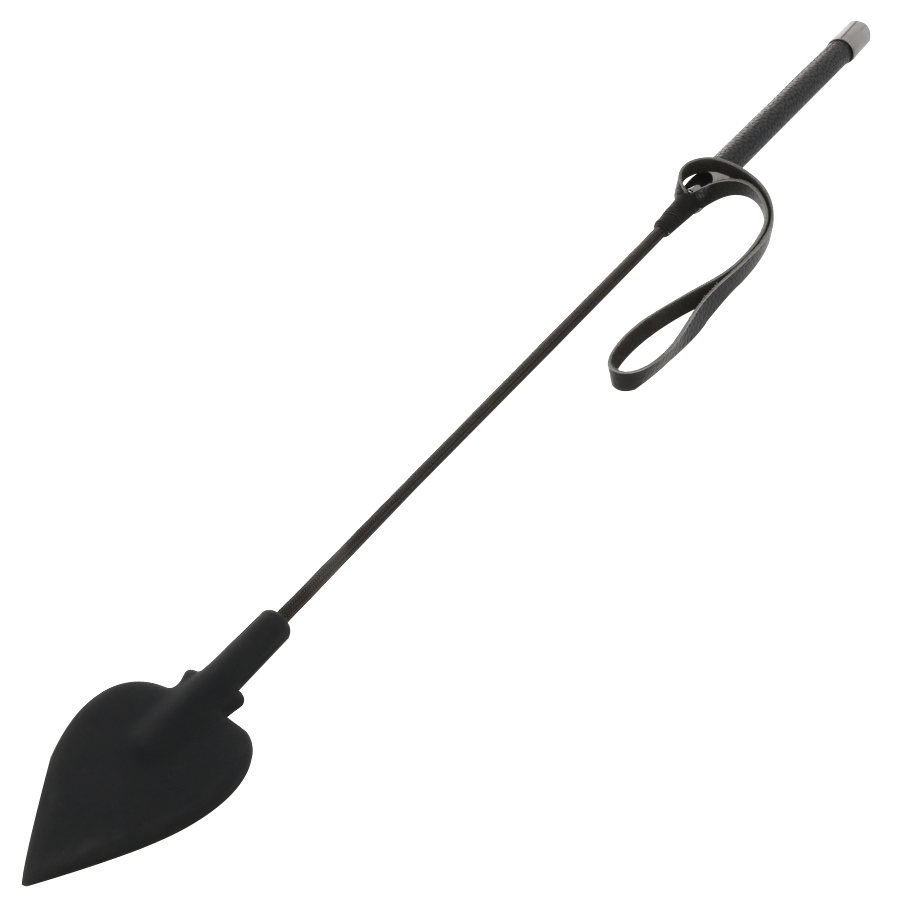 Darkness - Cravache BDSM en forme As de pique - 60 cm