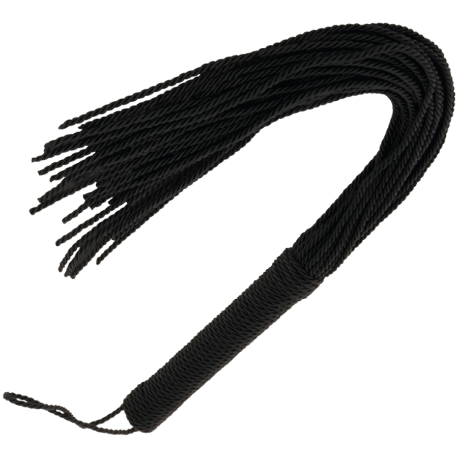 Darkness - Martinet Bondage Tressé Noir - 50 cm