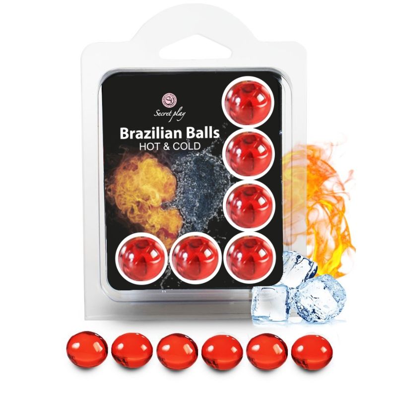 Secret Play - Boules de Massage Effet Chaud / Froid Brazilian Balls x6