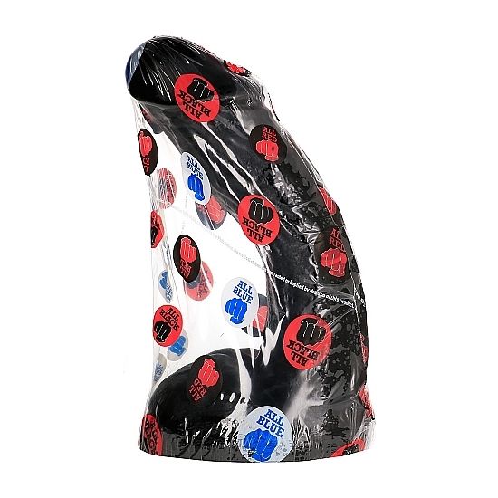 All Black - Gode Réaliste Courbé XXL - 23 cm