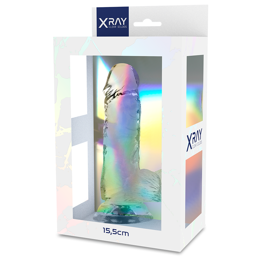 Gode Réaliste X Ray Clear Transparent 15,5 cm - X Ray