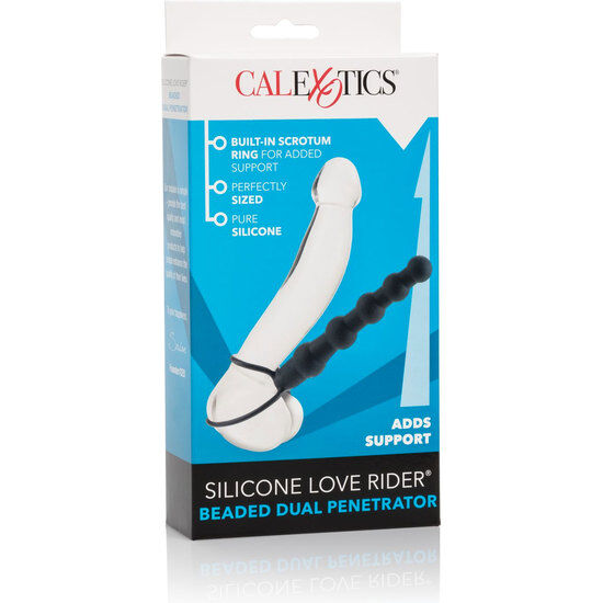Chapelet Anal Double Pénétrateur Love Rider Noir - Calexotics