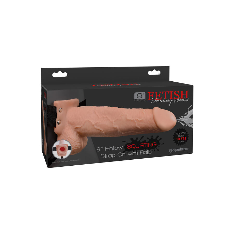 Gode Ceinture Éjaculateur Creux 23cm - Fetish Fantasy