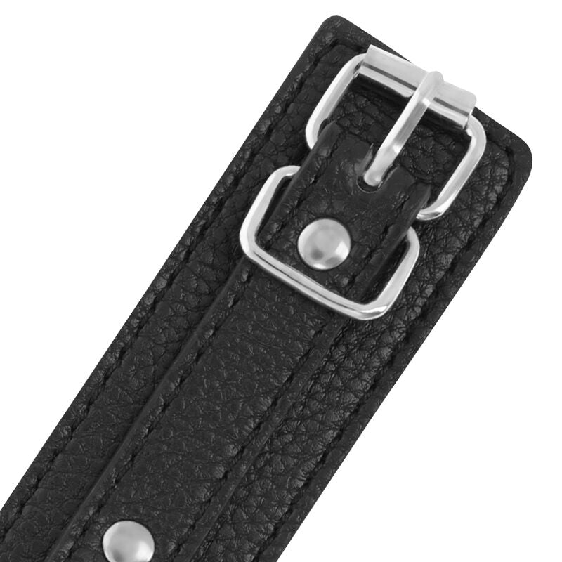 Menottes en Cuir Texturé Noir - Darkness - Darkness