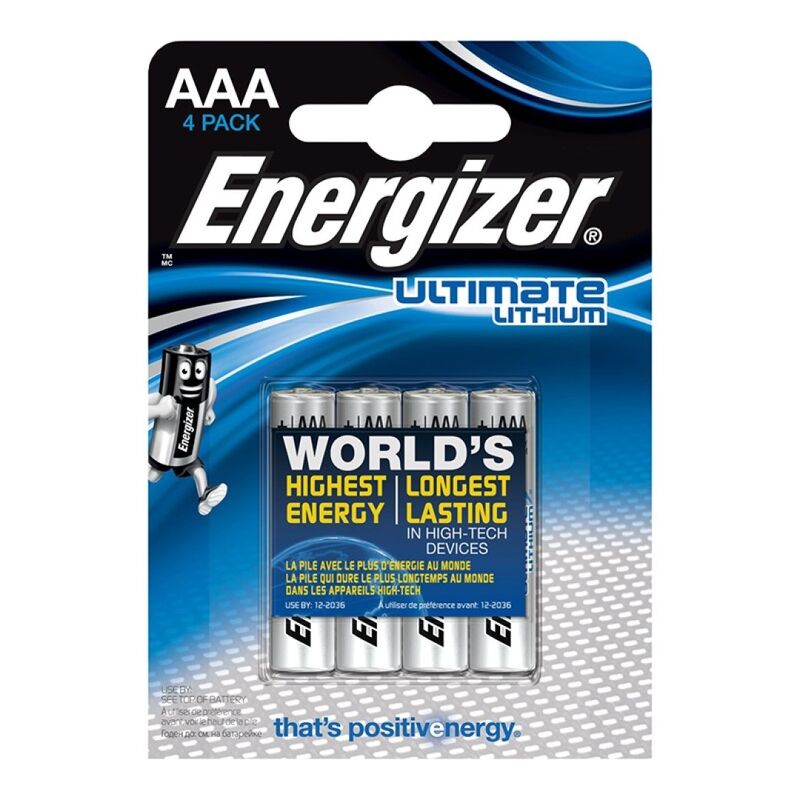 Piles Lithium Energizer Ultimate AAA L92 1,5V - Energizer