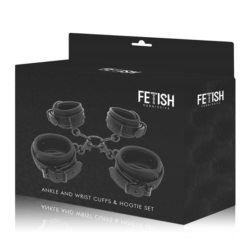 Fetish Submissive - Kit d'attaches Hogtie - Noir