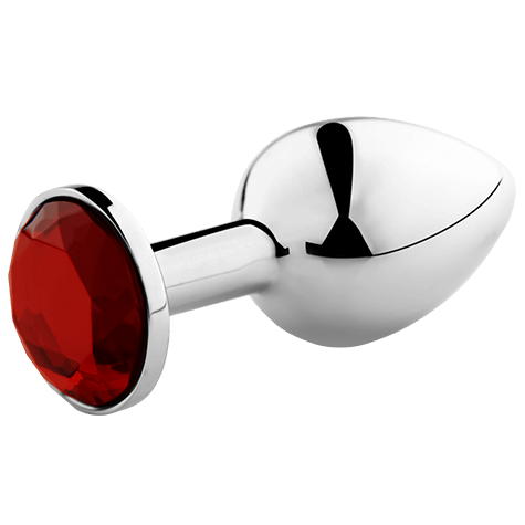 Secret Play - Plug Métal Bijou Rouge - Taille L