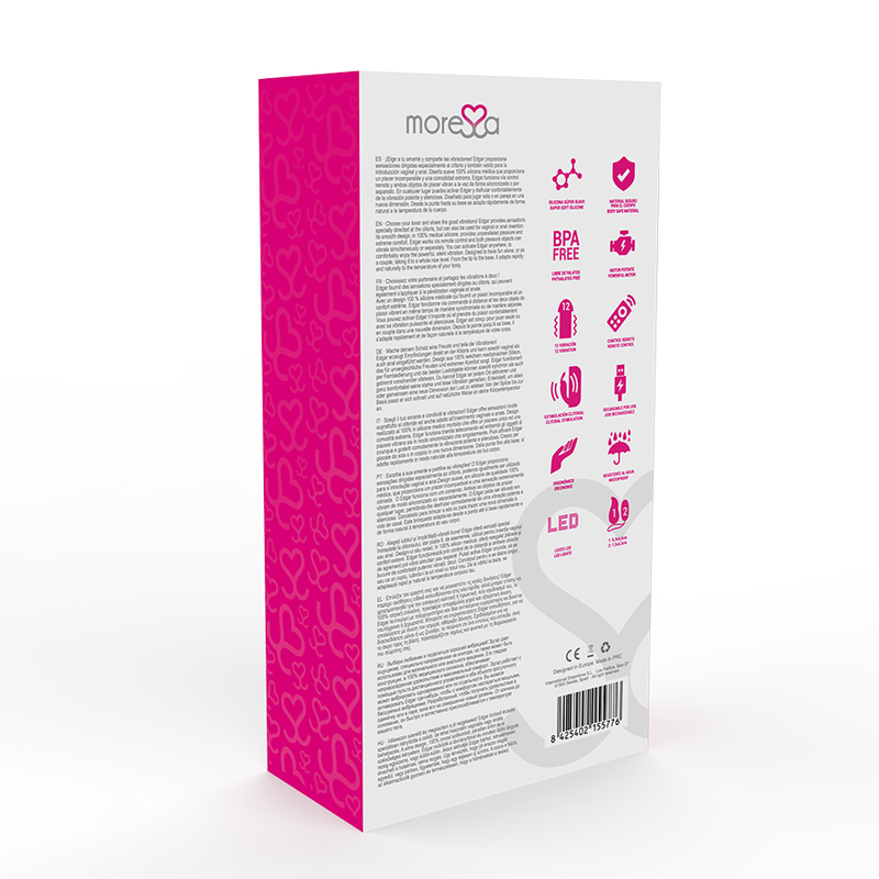 Moressa – Oeuf vibrant en silicone avec Télécommande – Rose