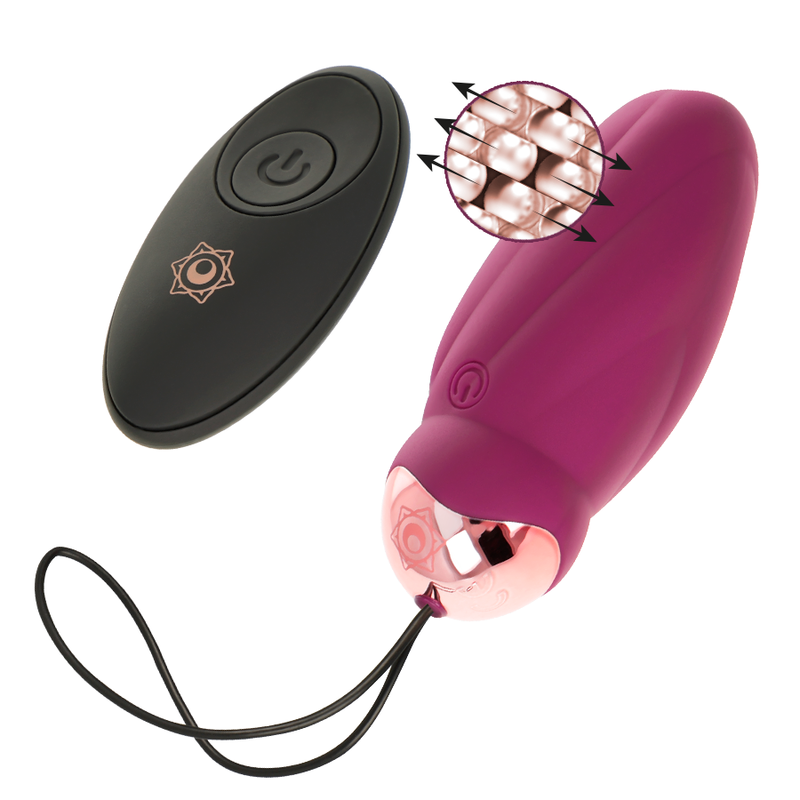 Rithual – Oeuf vibrant avec Perles Rotatives – Violet