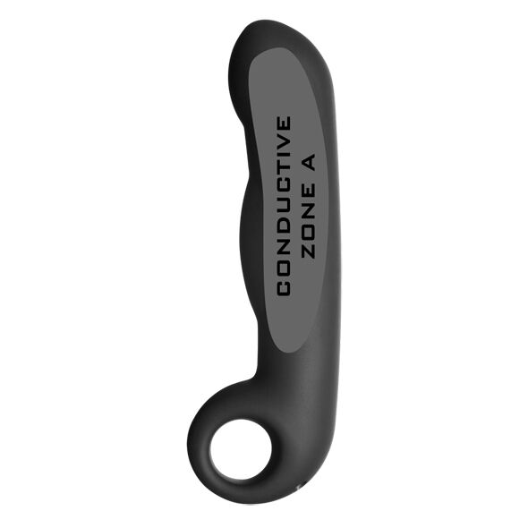 Gode Électrostimulation Ovid Silicone Noir - ElectraStim