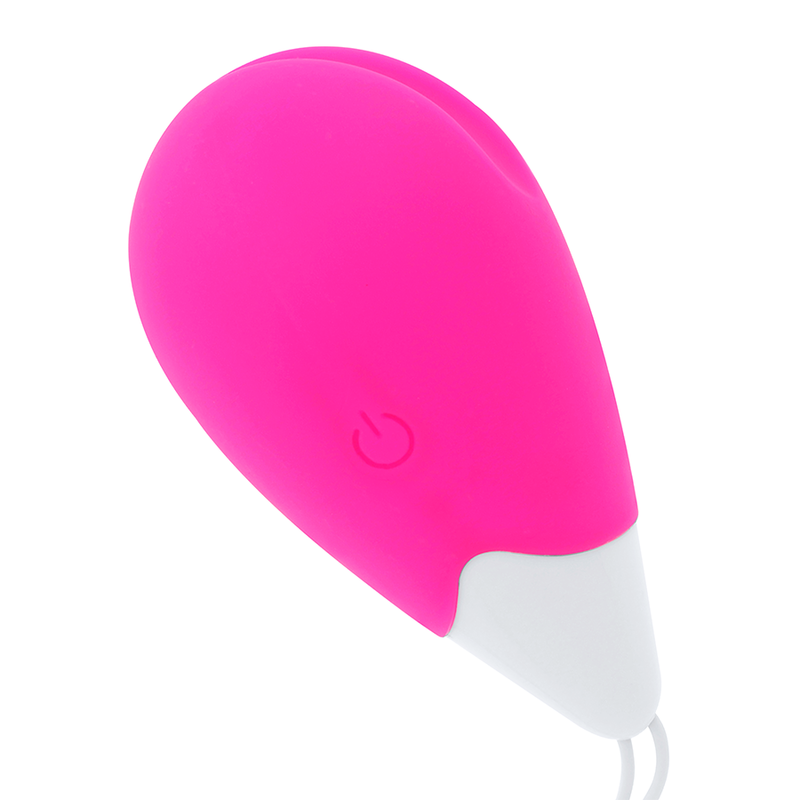 Ohmama – Oeuf vibrant texturé avec Télécommande – Rose et Blanc