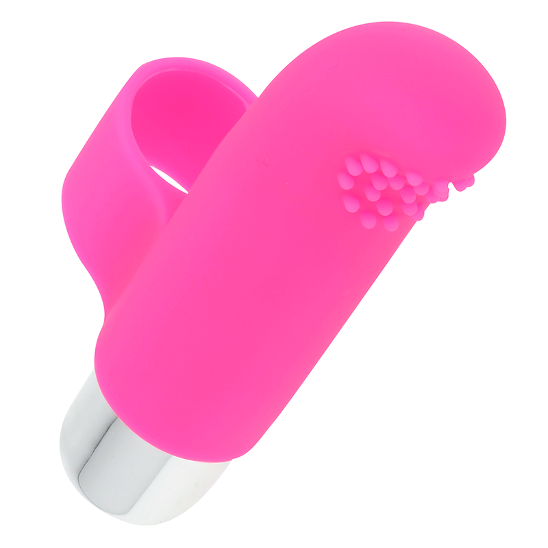 Ohmama – Stimulateur Vibrant Doigt Texturé pour Plaisir Intime – Rose