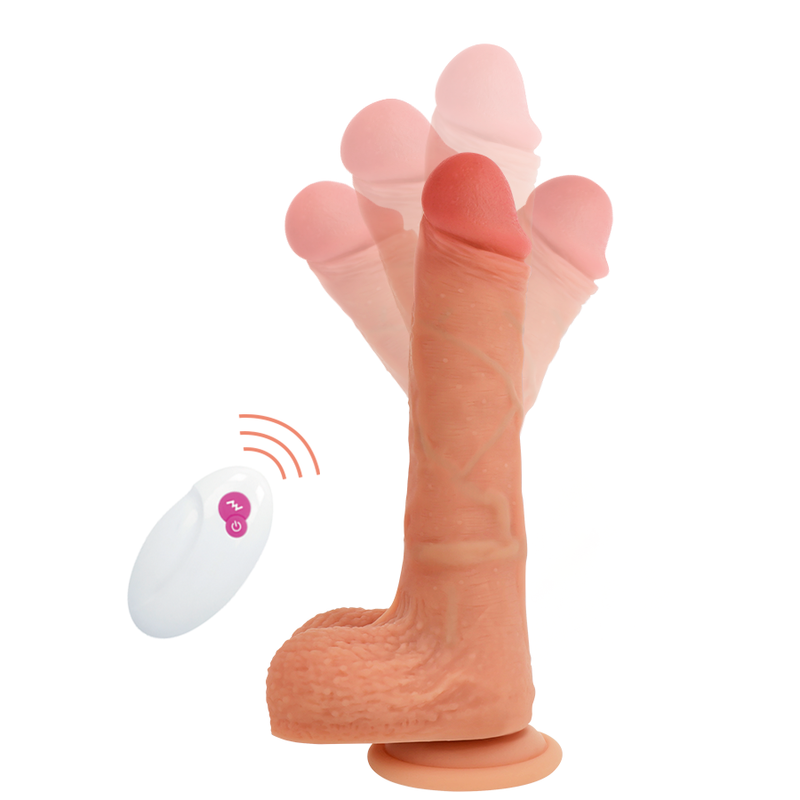 Gode Réaliste Vibrant Mr Rick Télécommandé 20.9cm - Cyber