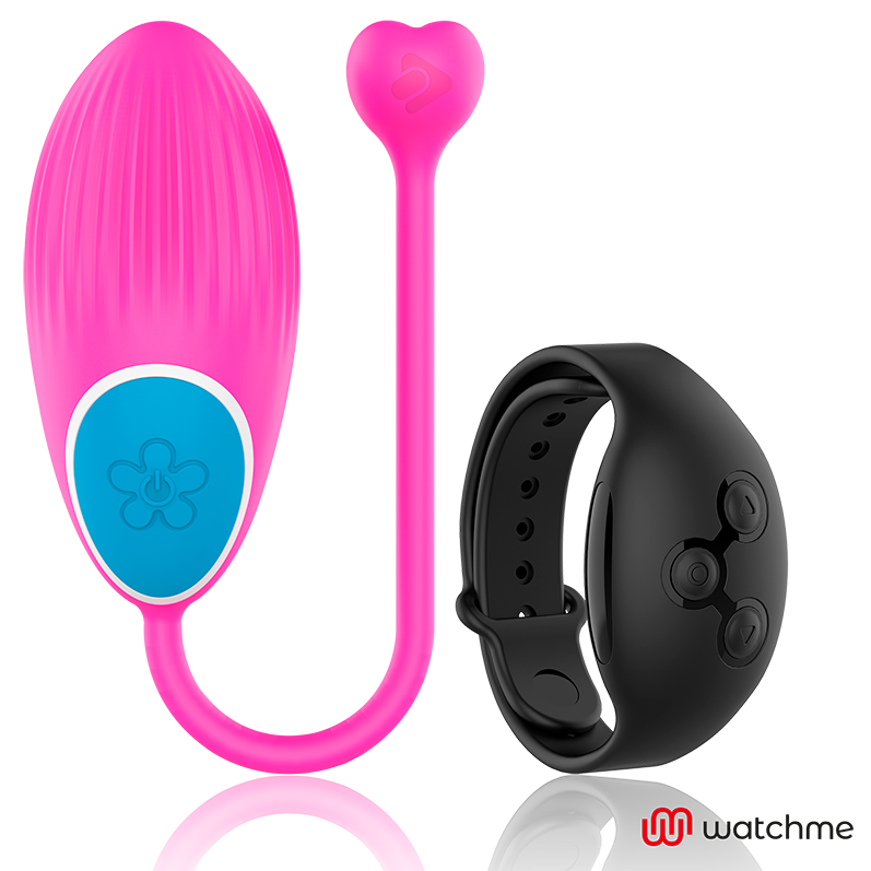Wearwatch – Oeuf vibrant avec bracelet télécommandé – Noir/Fuchsia