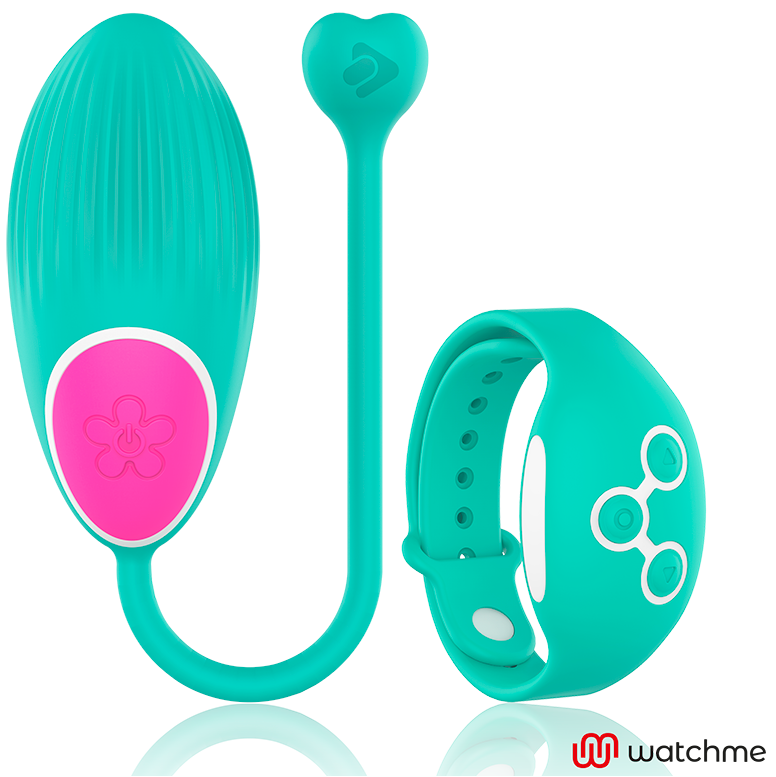 Wearwatch – Oeuf vibrant avec bracelet télécommandé – Bleu