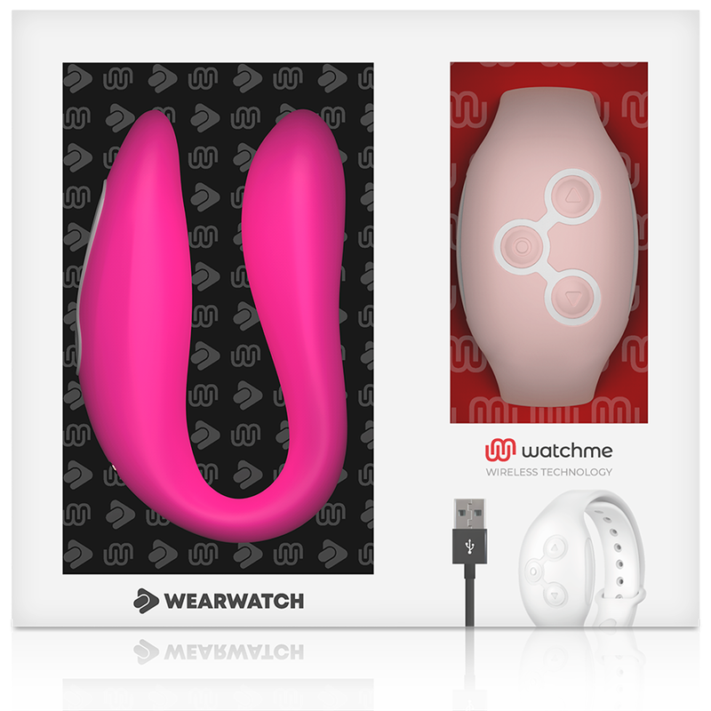 Vibrateur wearable double technologie fuchsia/rose - Wearwatch - WEARWATCH