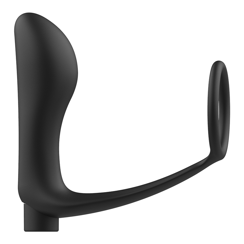 Plug Anal Vibrant avec Cockring Annal Noir - Addicted Toys