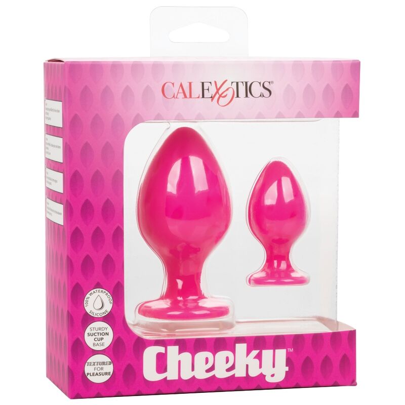 Kit 2 Plugs Anaux Silicone Rose Taille S et L - CalExotics
