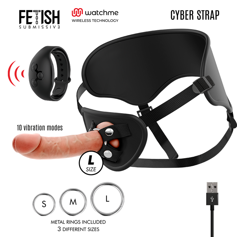 Harnais Dildo Fetish Submissive Cyberstrap Télécommandé - WatchMe - FETISH SUBMISSIVE CYBER STRAP