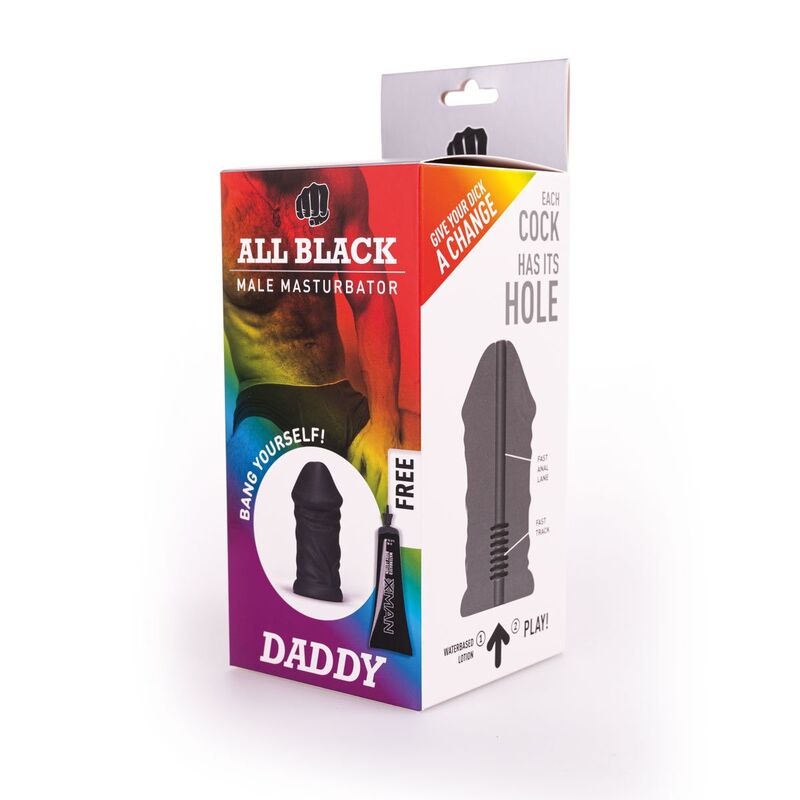 All Black - Masturbateur Homme en forme de Pénis Dady