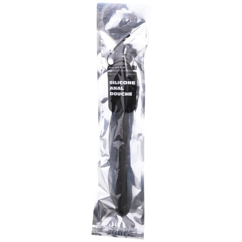 All Black - Embout de Douche Anal Silicone - 27 cm