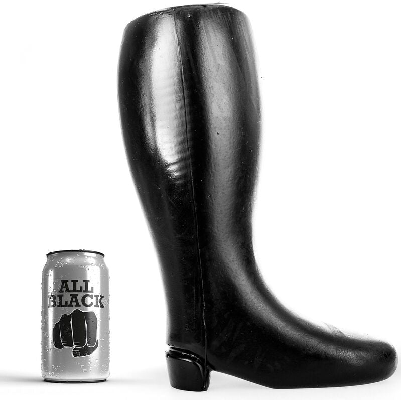 All Black - Gode Fisting en forme de botte - 31 cm