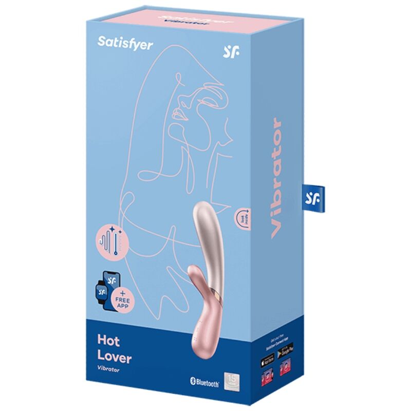 Vibromasseur Rabbit Chauffant Hot Lover Rose - Satisfyer