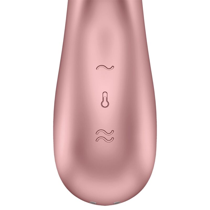 Vibromasseur Rabbit Chauffant Hot Lover Rose - Satisfyer