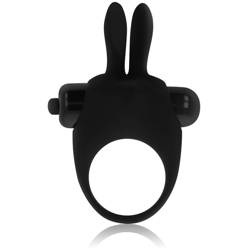 Anneau pénien vibrant avec lapin en silicone - Ohmama - OHMAMA
