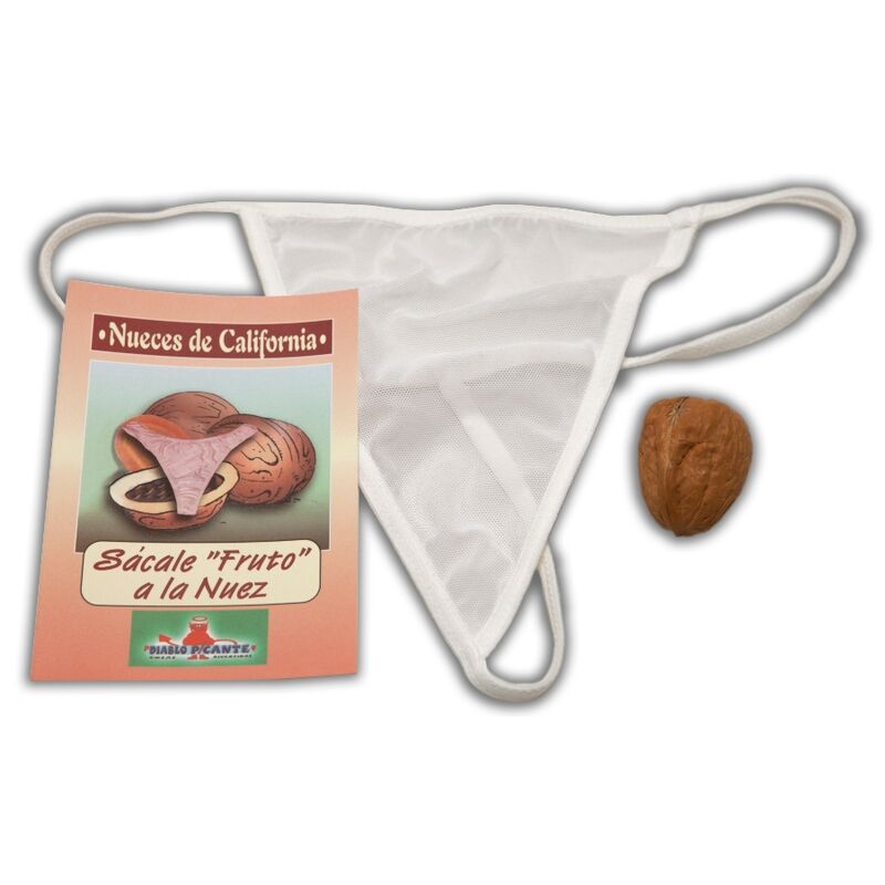 Cadeau Érotique Surprise Noix String Rouge - Diablo Picante