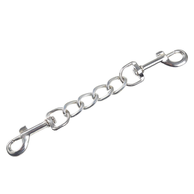 Menottes fetish rouges à pression avec chaîne - Ohmama - OHMAMA FETISH