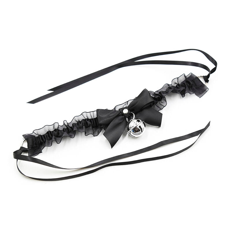Collier fétiche en dentelle avec cloche - Ohmama - OHMAMA FETISH