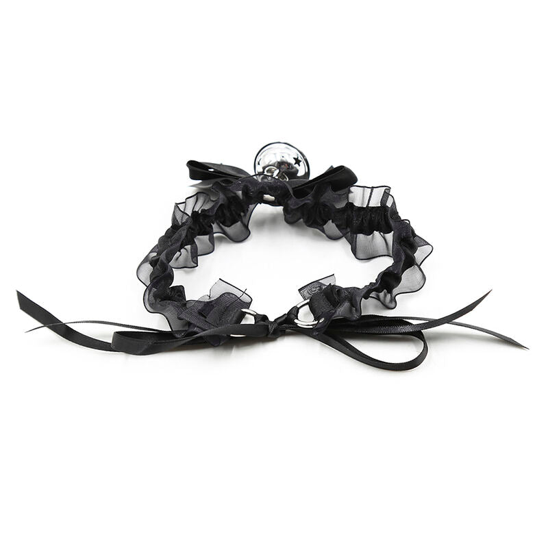 Collier fétiche en dentelle avec cloche - Ohmama - OHMAMA FETISH