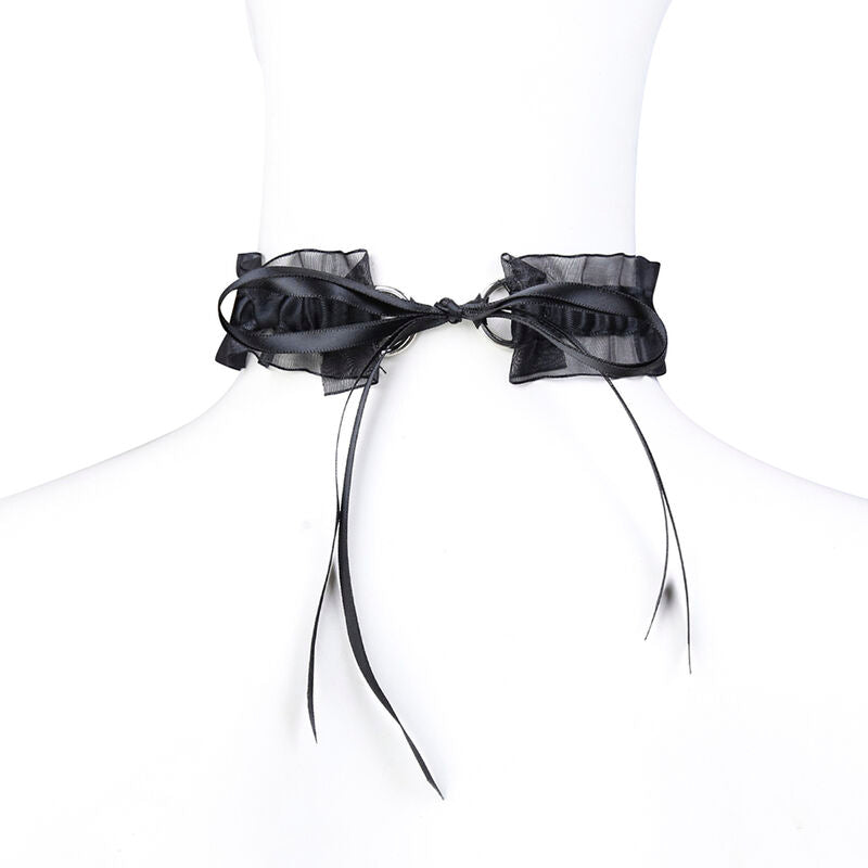 Collier fétiche en dentelle avec cloche - Ohmama