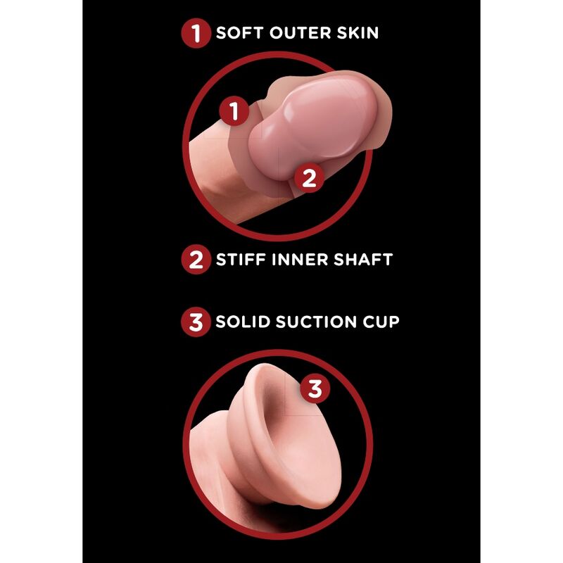 Gode Réaliste King Cock Triple Densité XL 20,3cm - Pipedream