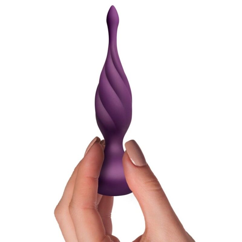Rocks-Off - Plug Anal Vibrant Torsadé avec Télécommande - Lilas