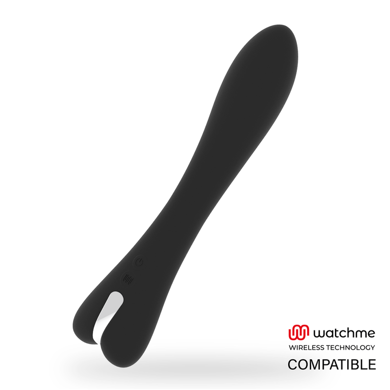 Vibrateur Ryan Noir et Argent Compatible Watchme - Brilly Glam