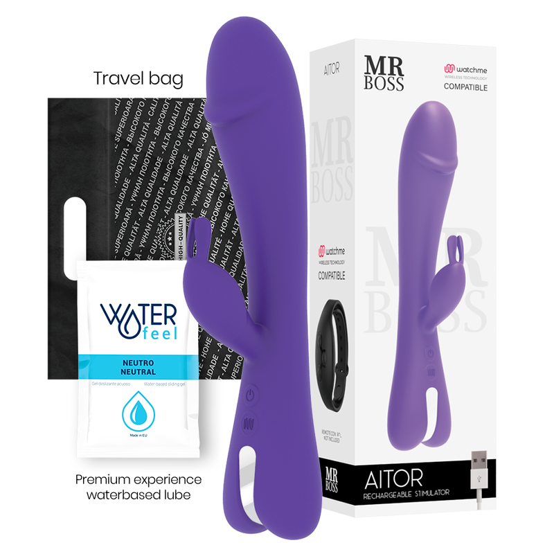 Mr Boss - Sextoy Rabbit Rechargeable 10 Modes de Vibration Aitor - Violet
