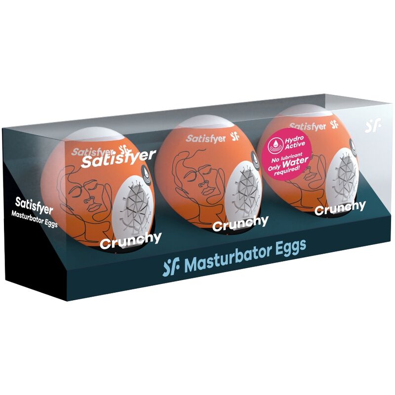 Oeufs Masturbateurs Eggcited Crunchy Coffret x3 - Satisfyer