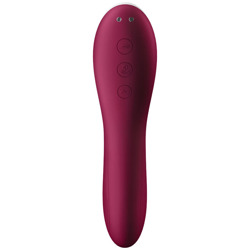 Vibromasseur Dual Crush 2 en 1 Bordeaux - Satisfyer