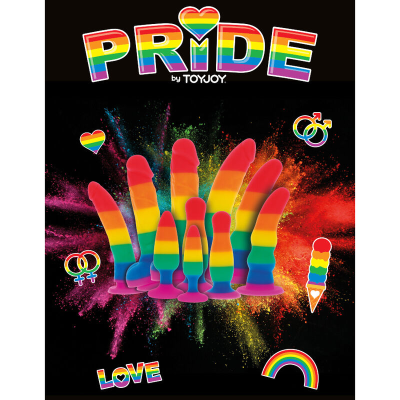 NS Novelties - Gode Ventouse Réaliste Couleur Pride / 15 cm