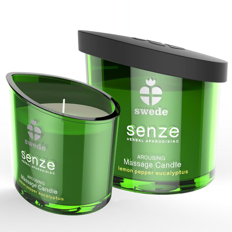 Swede - Bougie de Massage Senze Arousing Citron / Poivre / Eucalyptus - 50 ml
