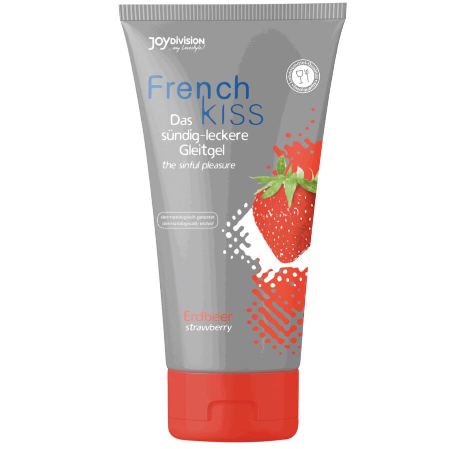 Lubrifiant Comestible French Kiss Fraise 75ml - JoyDivision